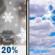 Wednesday: A slight chance of rain and snow showers before 9am, then a slight chance of rain showers between 9am and noon.  Mostly cloudy, with a high near 44. Southwest wind 6 to 11 mph, with gusts as high as 22 mph.  Chance of precipitation is 20%.
