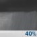Tonight: A chance of showers, mainly after 9pm. Cloudy, with a low around 57. Light southeast wind. Chance of precipitation is 40%. New precipitation amounts of less than a tenth of an inch possible. Tonight: A chance of showers, mainly after 9pm. Cloudy, with a low around 57. Light southeast wind. Chance of precipitation is 40%. New precipitation amounts of less than a tenth of an inch possible.