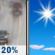 Saturday: A slight chance of rain before 7am.  Mostly cloudy, then gradually becoming sunny, with a high near 63. West wind around 7 mph.  Chance of precipitation is 20%.