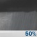 Wednesday Night: A chance of showers.  Cloudy, with a low around 50. South wind 10 to 14 mph.  Chance of precipitation is 50%.